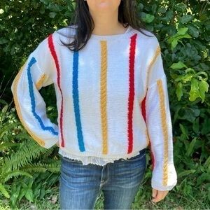 Vintage colorful striped sweater